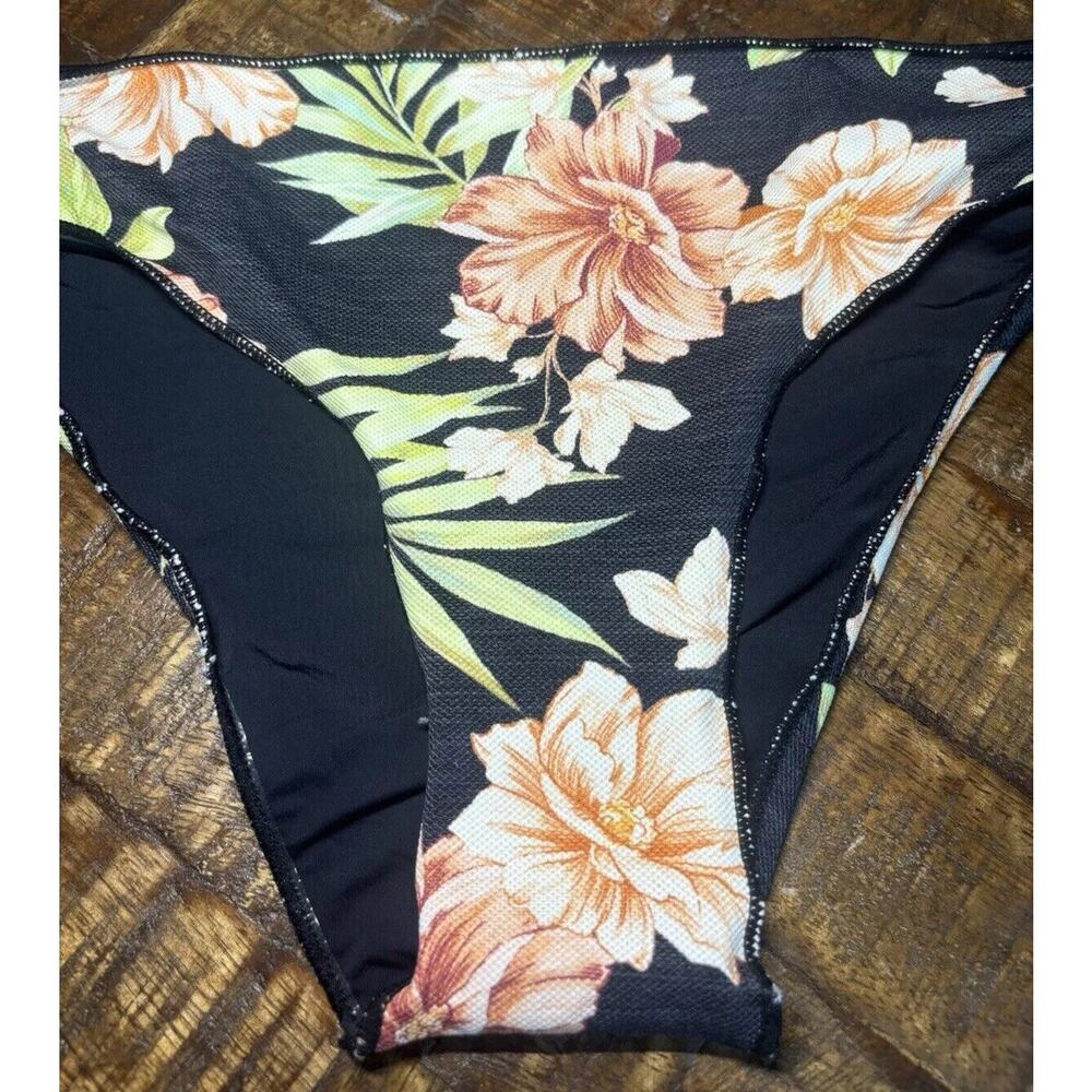 Rip Curl NWT Womens Sol Seeker Black Swim Bikini Tropical Floral Size X-Large - Picture 8 of 16